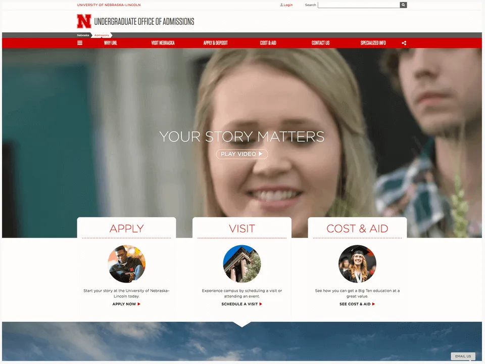 Admissions Home Page